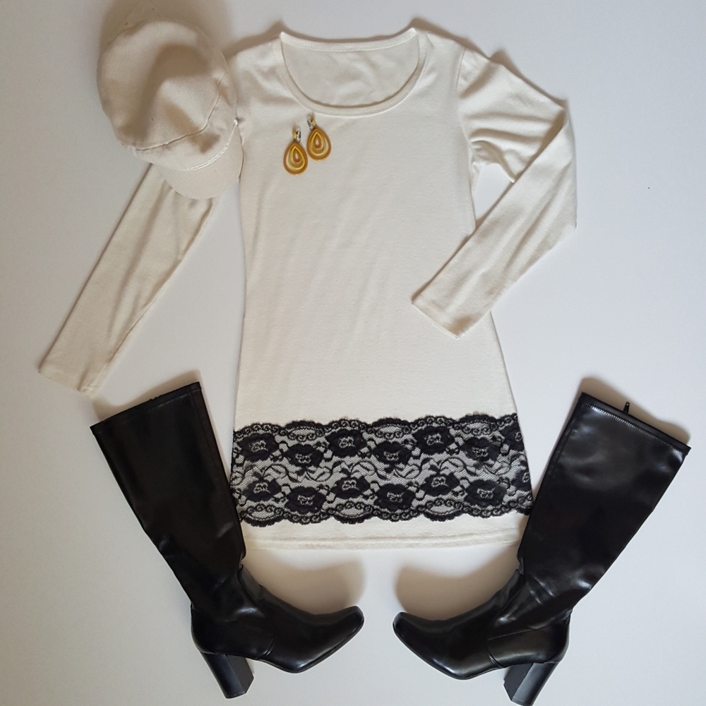 Long Sleeve Shift Dress